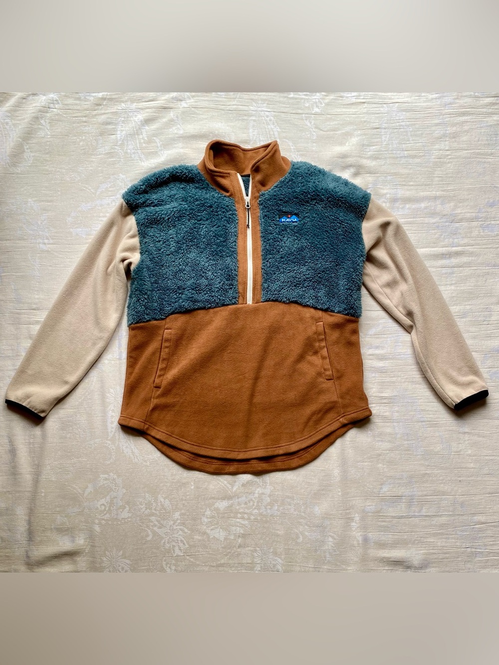 NWT KAVU Timber Lane Fleece Pullover Half Zip